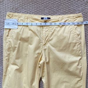 yellow straight leg pants size 6 from the GAP